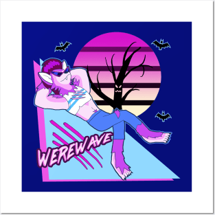 Cool/Chill Werewolf - Werewave Posters and Art